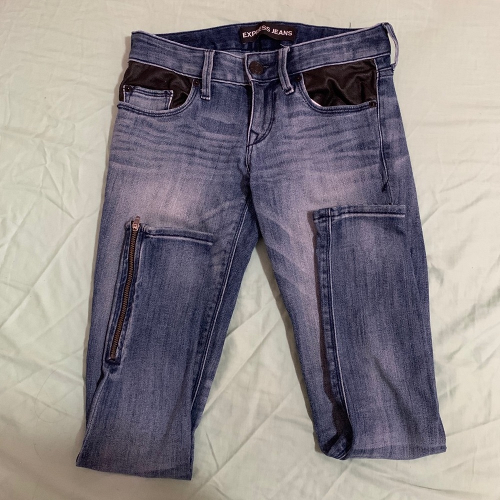 Express Blue Jean Leggings